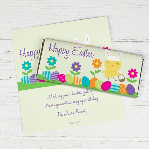 Cute as a Bunny Personalized Candy Bar - Wrapper Only