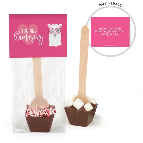 Personalized Valentine's Day Love Llama Hot Chocolate Spoon