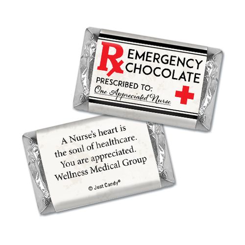 Personalized Emergency Chocolate Hershey's Miniatures Assembled