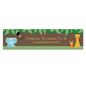Personalized Baby Shower Jungle Safari 5 Ft. Banner