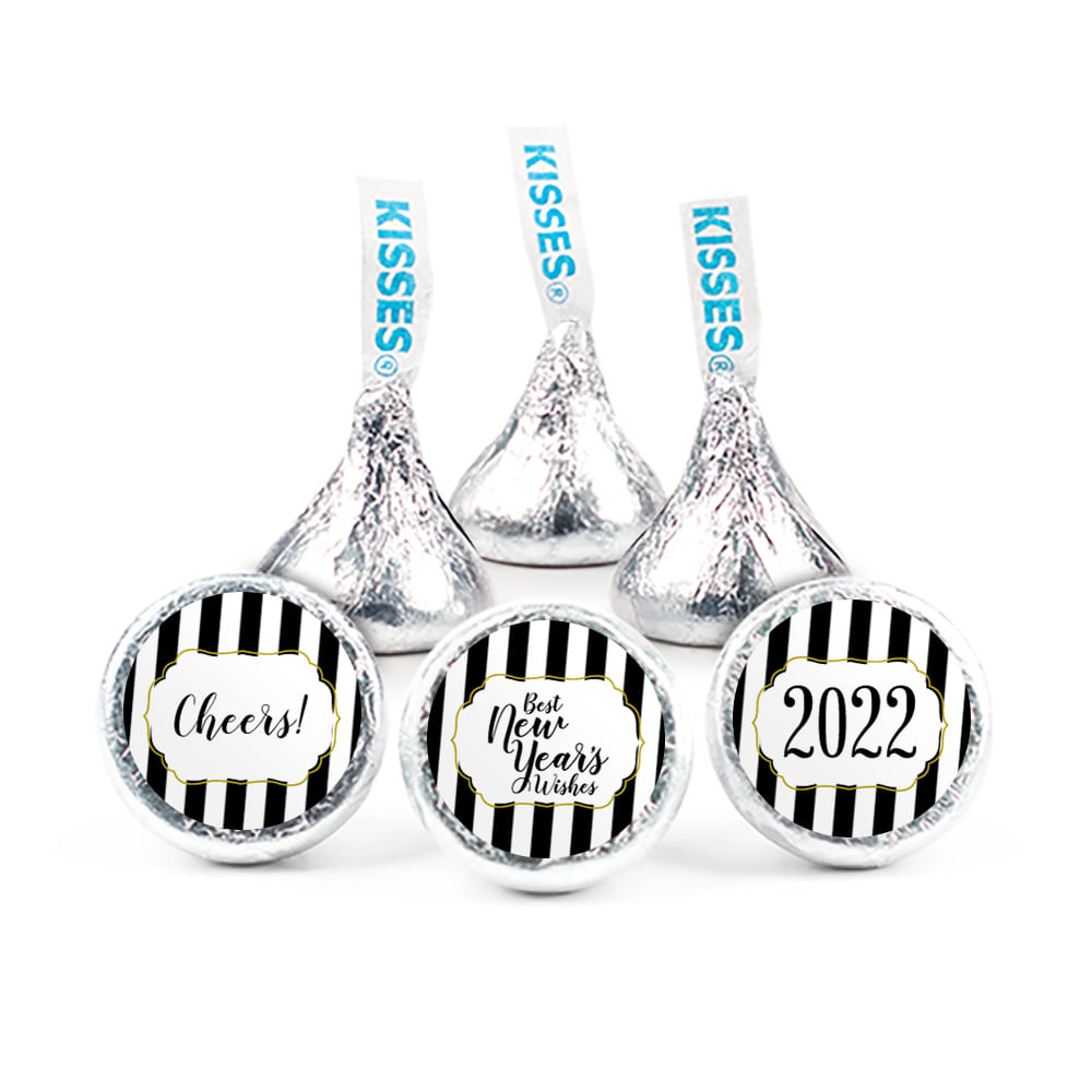 New Year's Eve HERSHEY'S KISSES New Years Stripes Assembled Kisses ...