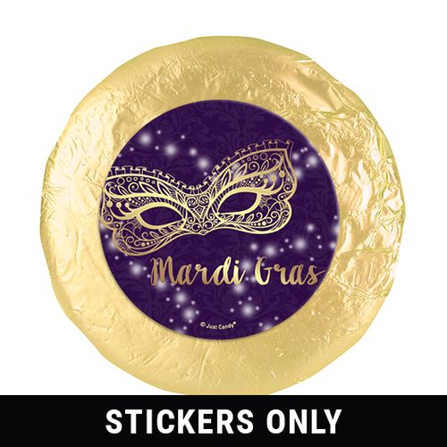 Mardi Gras Golden Elegance 1.25" Stickers (48 Stickers)