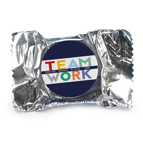 Personalized Bonnie Marcus Collection Teamwork Word Cloud Assembled York Peppermint Patties (84 Pack)