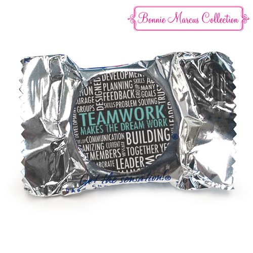 Personalized Bonnie Marcus Collection Teamwork Acrostic Assembled York Peppermint Patties (84 Pack)