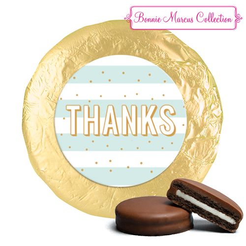 Personalized Bonnie Marcus Stripes and Dots Thank You Chocolate Covered Oreos