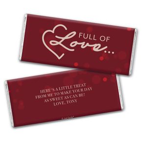 Personalized Valentine's Day Love is in the Air Hershey's Chocolate Bar & Wrapper