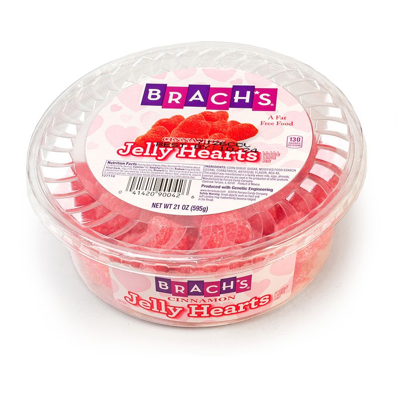 Cinnamon Jelly Hearts by Brach's (12oz Bag)