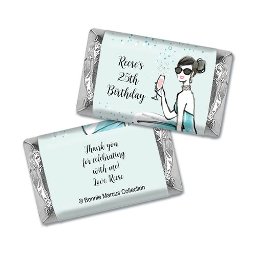 Sunny Soiree Birthday Personalized Miniature Wrappers