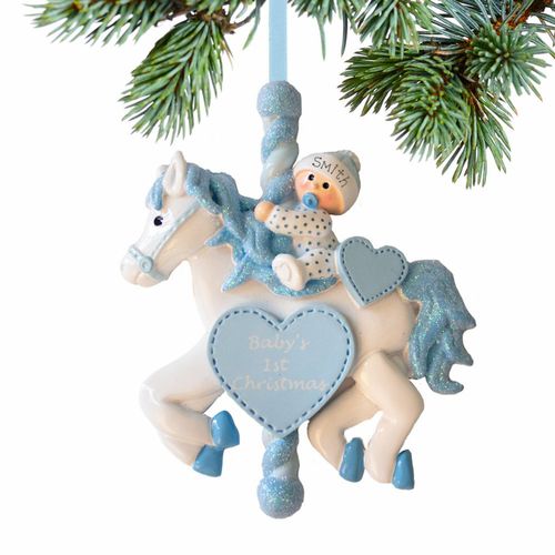 Personalized Baby Boy Carousel