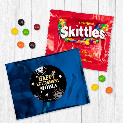 Personalized Bonnie Marcus Retirement Fireworks - Skittles
