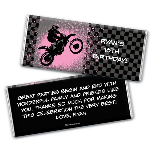 Motorcross Pro Personalized Candy Bar - Wrapper Only