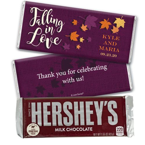 Personalized Wedding Reception Favors Chocolate Bar & Wrapper