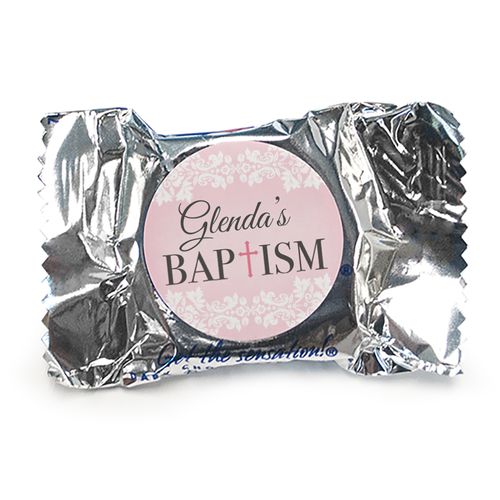 Personalized Bonnie Marcus Floral Filigree Baptism York Peppermint Patties