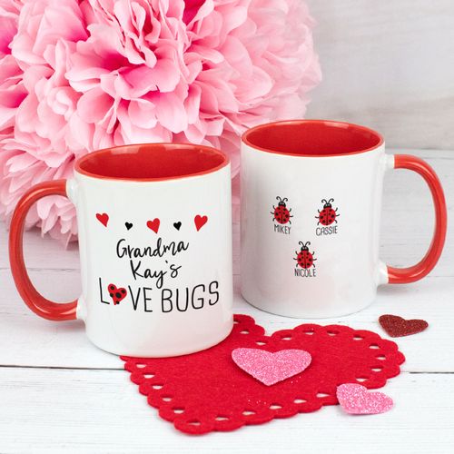 Personalized Three Love Bugs 11oz Mug