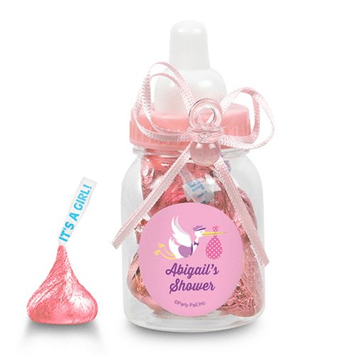 Baby Shower Personalized Pink Baby Bottle Special Delivery (24 Pack)