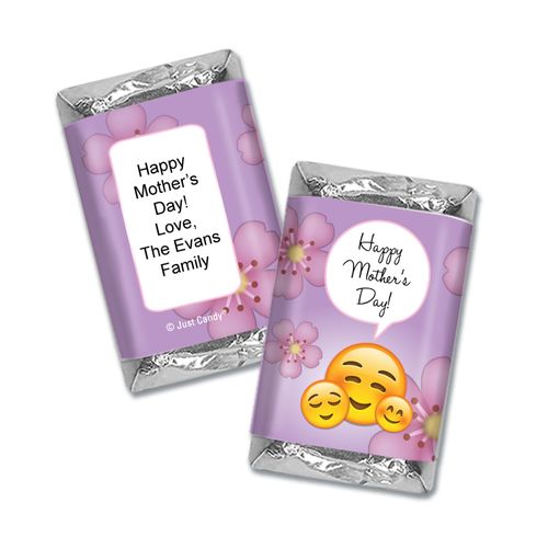 Personalized Mother's Day Emoji Hershey's Miniatures Wrappers