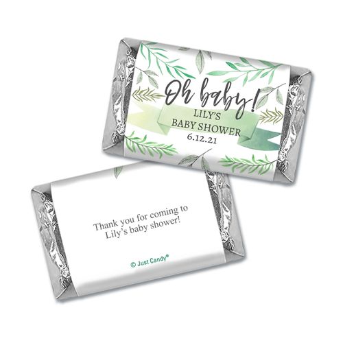 Personalized Baby Shower Oh Baby Miniature Wrappers