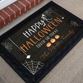 Personalized 18" x 30" Doormat Happy Halloween