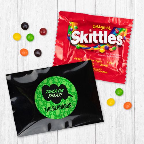 Personalized Halloween Spooky Phrases - Skittles