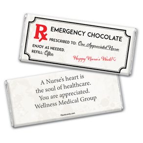Personalized Emergency Chocolate Kit Chocolate Bar Assembled
