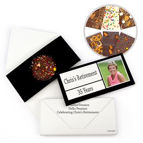 Personalized Colorful Kudos Retirement Gourmet Infused Belgian Chocolate Bars (3.5oz)