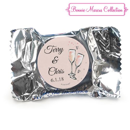 Personalized York Peppermint Patties - Anniversary Bubbly Party Pink