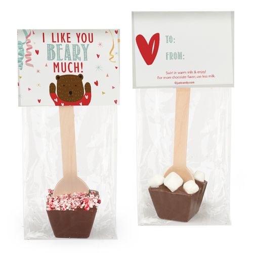 Personalized Valentine's Day Hot Chocolate Spoon - I Like You Beary Much