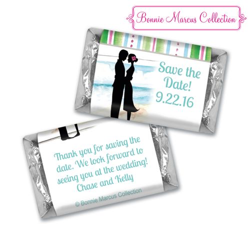 Bonnie Marcus Collection Chocolate Candy Bar and Wrapper Tropical I Do Save the Date Candy Bars