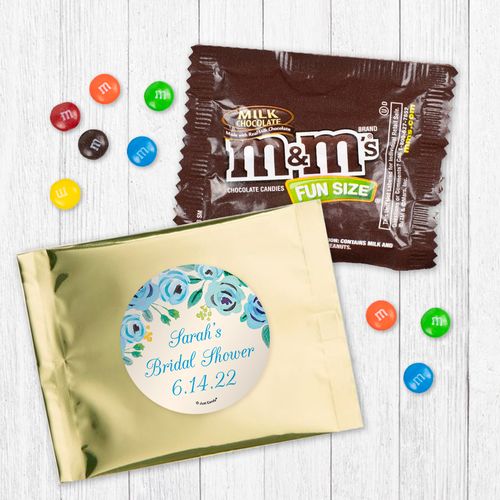 Personalized Bonnie Marcus Bridal Shower Here's Something Blue - Milk Chocolate M&Ms