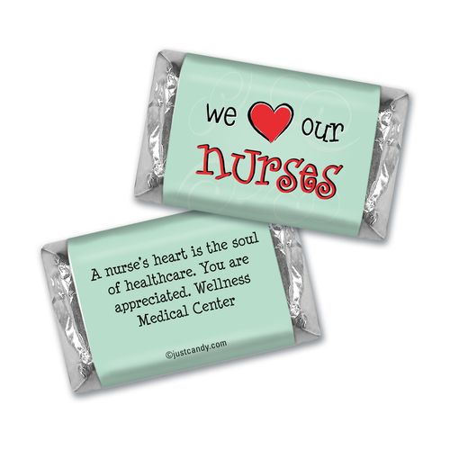 We Love Our Nurses MINIATURES Candy Personalized Assembled