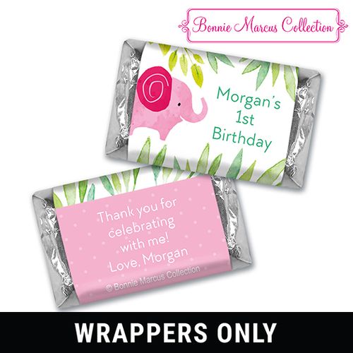 Safari Snuggle Birthday Personalized Miniature Wrappers