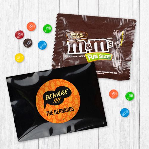 Personalized Halloween Spooky Phrases - Milk Chocolate M&Ms