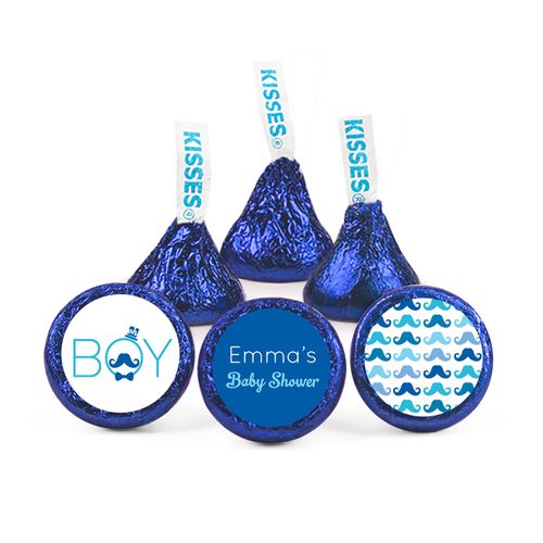 Personalized Baby Shower Mustache Hershey's Kisses