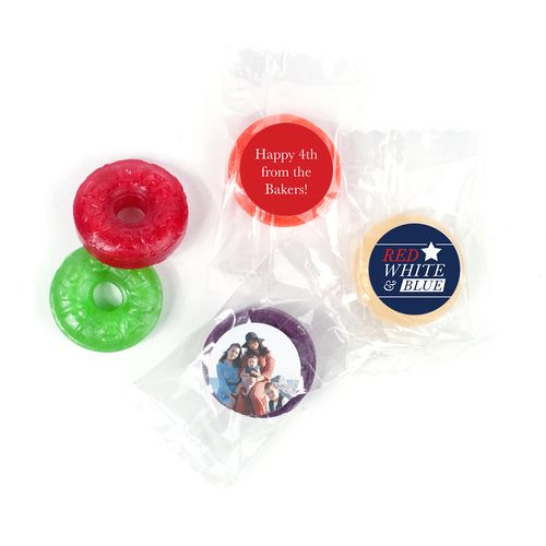 Personalized 4th of July All-American Photo LifeSavers 5 Flavor Hard Candy