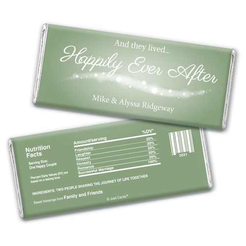 Fairytale Ending Personalized Candy Bar - Wrapper Only