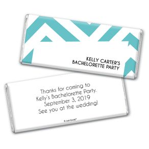 Chevron Party Bachelorette Party Favors Personalized Hershey's Bar Assembled