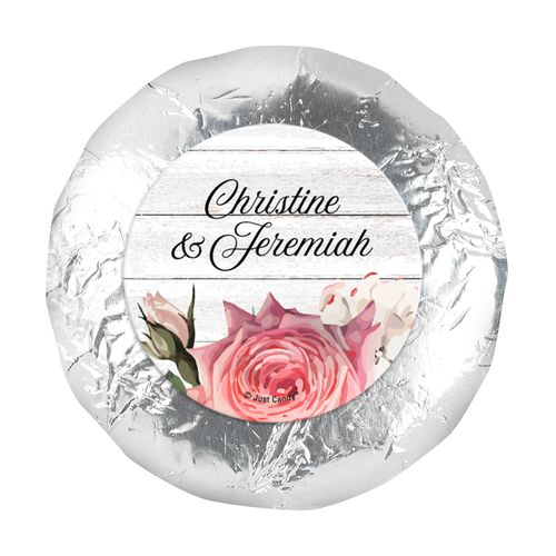 Personalized Wedding Elegant Arrangement 1.25" Stickers (48 Stickers)
