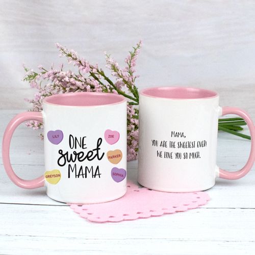 Personalized Five Sweet Hearts 11oz Mug