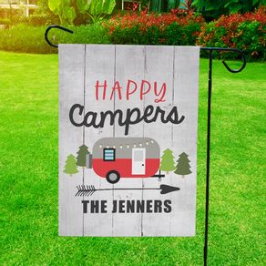 Happy Campers Lawn Flag