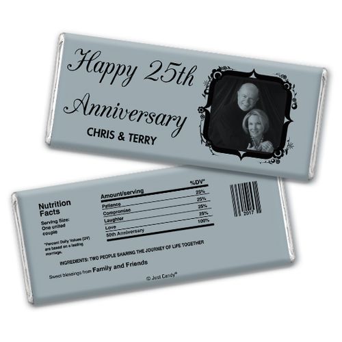 Tomorrow & Forever Anniversary Party Favors Personalized Hershey's Bar Assembled