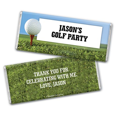 Personalized Birthday Golf Chocolate Bar & Wrapper