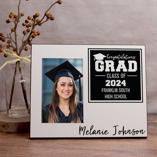 Personalized Picture Frame - Graduation Information Block