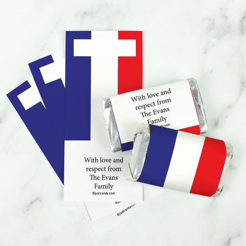 Olympic Party Favor Personalized HERSHEY'S MINIATURES Wrappers French Flag from France