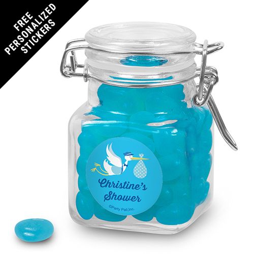 Baby Shower Personalized Latch Jar Special Delivery (12 Pack)