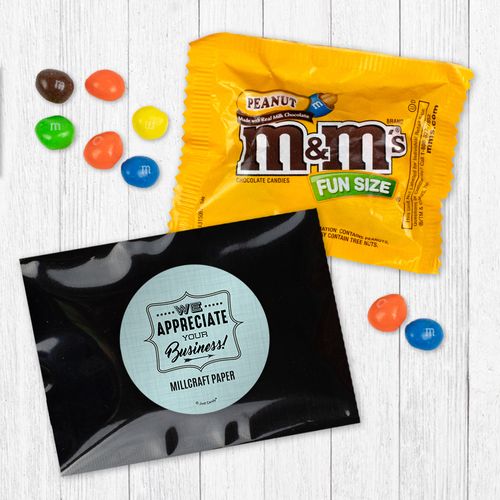 Personalized We Appreciate Your Business - Peanut M&Ms