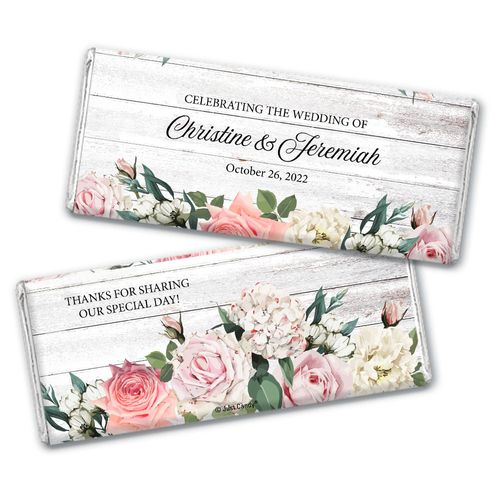 Personalized Elegant Arrangement Wedding Chocolate Bars