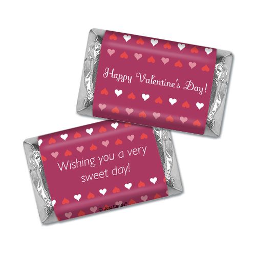 Happy Valentine's Day Hearts Hershey's Miniatures