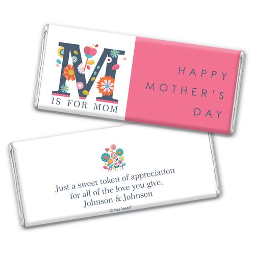 Personalized Mother's Day M is for Mom Chocolate Bar