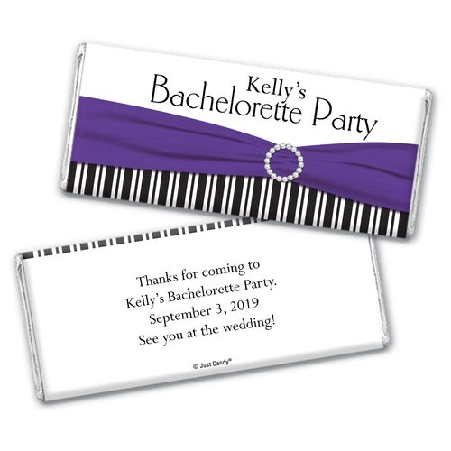 Classy Bachelorette Party Favors Personalized Candy Bar - Wrapper Only