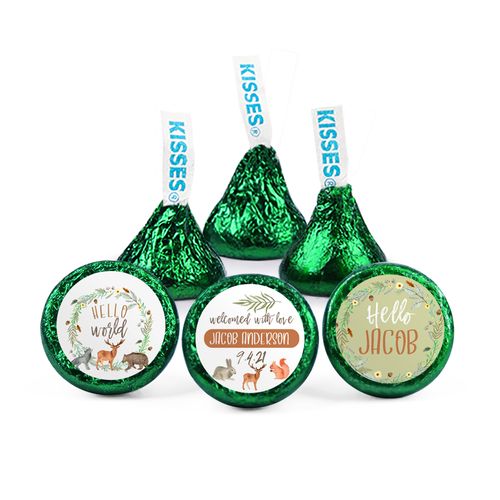 Personalized Birth Announcement Hello World Hershey's Kisses